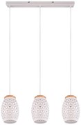 Biała lampa wisząca ø 15 cm Bidar – Trio