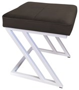 Pufa ZETA LOFT taboret podnóżek podstawa biała MG05