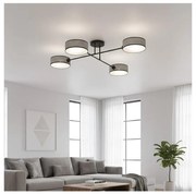 Przysufitowy żyrandol MAGA 4xE14/10W/230V szary