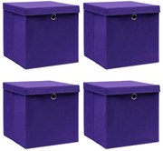 Komplet fioletowych pojemników do przechowywania 4 szt W2-R53