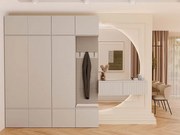 Garderoba HAGA IV 3Sz1W | Kaszmir | 200x35x238 cm | 3x Szafa + Wieszak