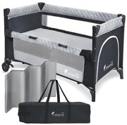 Łóżeczko turystyczne składane dostawne Overnight szare