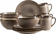 Mäser Zestaw naczyń śniadaniowych 12 szt. SMOKY'S– brązowy