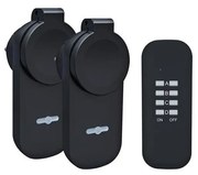 Solight DY12 - ZESTAW 2x Gniazdko zewnętrzne + zdalne sterowanie IP44