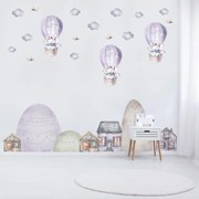 Naklejki na ścianę - Słonie w balonach