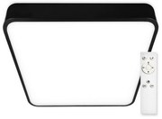 Top Light - LED Plafon ściemnialny LED/51W/230V czworokątna czarne + pilot