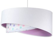Lampa wisząca SPECK biała/fioletowa BPS KONCEPT