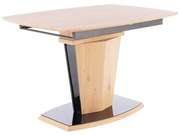 Stół rozkładany HOUSTON 120(160)x80 dąb/czarny SIGNAL