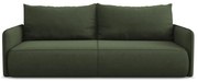 Zielona rozkładana/ze schowkiem sofa 216 cm Nanea – Makamii