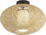 Lampa sufitowa Japandi bambusowa 42 cm IP44 - Moana