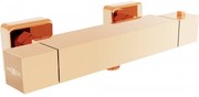Mexen Cube termostatyczna bateria prysznicowa, różowe złoto - 77200-60