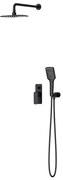 Cersanit S952-031 - Zestaw prysznicowy podtynkowy LARGA czarny