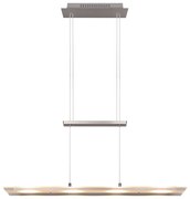 Szara lampa wisząca LED ze szklanym kloszem Milos – Trio