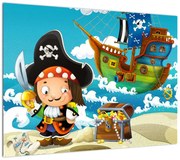Obraz - Skarb piratów (70x50 cm)