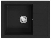 Granitowy czarny kuchenny zlew G1-C77