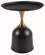 Ława LIBRA 51x51 czarna/złota SIGNAL