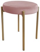 TABORET DIOR STOŁEK LOFT metal podstawa złota MG58