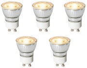 Zestaw 5 żarówek LED GU10 z 3-stopniową regulacją jasności 35 mm 4 W 220 lm 2700 K