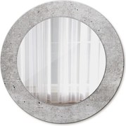 Lustro dekoracyjne okrągłe Szary beton