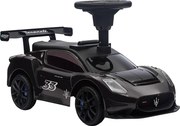 AIYAPLAY Samochodzik Rutschauto Maserati ze schowkiem, Klaksonem & Muzyką, Ciche koła, Dla Dzieci 1,5-5 Lat, Do 25 kg, Czarny
