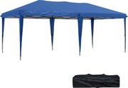 Outsunny Namiot ogrodowy Namiot na imprezy, składany, odporny na warunki atmosferyczne, 5,9 m x 2,95 m x 2, m, Niebieski