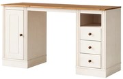 Biurko z blatem z drewna sosnowego 50x140 cm Anita – Støraa