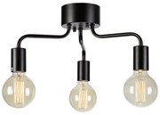 Czarna lampa sufitowa z metalowym kloszem 38x38 cm Avery – Markslöjd
