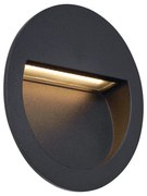 Zewnetrzna Nowoczesna lampa ścienna wpuszczana czarna z LED IP65 - Gem Nowoczesny Oswietlenie zewnetrzne