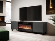 Szafka RTV Tilderi Grey 180 z kominkiem