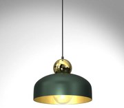 Lampa Wisząca HARALD GOLD/GREEN 1xE27 zielona, złota, pojedyncza