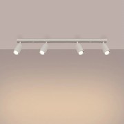 Lampa sufitowa nowoczesny Briix, stal - 4 źródło światła 3000K - L.81 x H.17 cm - beżowy