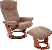 Fotel relaksacyjny Halifax,  kolor antyczny brązowy, miodowy