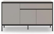 Szarobeżowa niska komoda 140x80 cm Lorenza – Marckeric