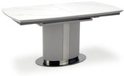 Stół rozkładany DANCAN 160(220)x90 biały/szary HALMAR