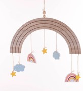 Tęcza, dekoracja nad łóżeczko dziecka, 33 x 16,5 cm