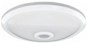 Oprawa sufitowa LED z czujnikiem ruchu i zmierzchu, 16W/230V, Ø 29 cm, biała