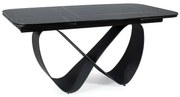 Stół rozkładany INFINITY CERAMIC 160(240)x95 czarny SIGNAL