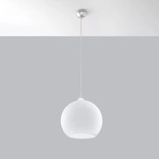 Lampa wisząca BALL biała SOLLUX  LIGHTING
