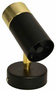 Kinkiet czarny, złoty, tuba, kierunkowy DANI BLACK/GOLD 1xGU10