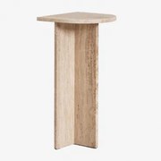 Stolik Nocny Z Naturalnego Kamienia Corwel Travertine - Sklum