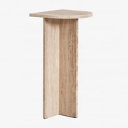 Szafka Nocna Z Naturalnego Kamienia Corwel Travertine - Sklum