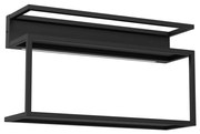 Półka ścienna LED SHELF 33x60 cm czarna
