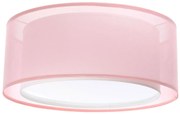 Różowy plafon z podwójnym abażurem - S437 W9-E88