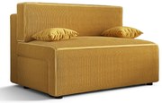 Musztardowa sztruksowa sofa rozkładana Z1-E96