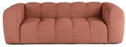 Aksamitna sofa w kolorze terakoty 225 cm Cube – Bonami Selection