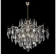 Żyrandol kryształowy na łańcuchu 6xE27/60W/230V