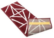 Czerwone dywaniki na schody zestaw 13 szt. 22x73 cm Striped – Mila Home