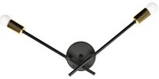 LAMPA ŚCIENNA KINKIET APP1119-2W Czarna