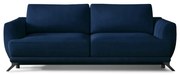 Sofa rozkładana z funkcją spania MEGIS VELVET granatowa ELTAP