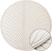 Dywan uniwersalny Nova 3D Liść kremowy koło 80 cm x 80 cm